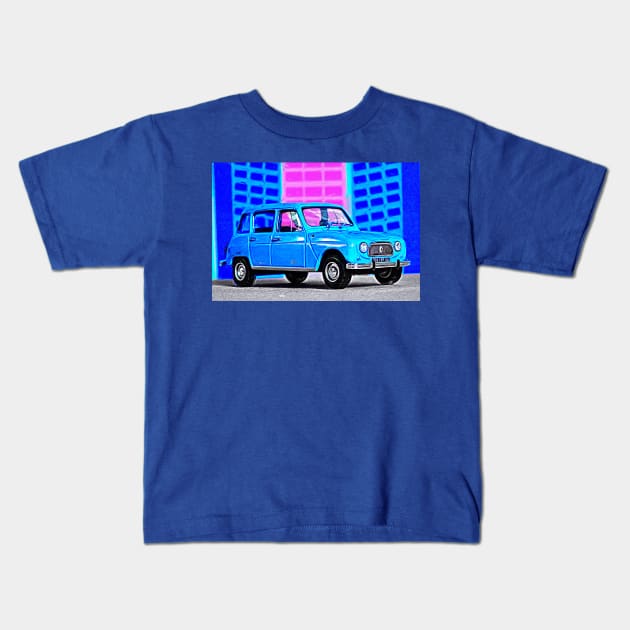 French Car Kids T-Shirt by DeVerviers